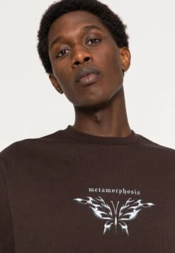 YOURTURN Unisex - T-Shirt Print -Dark Brown -Herenkleding 02e4d60f13f94c1fafeeb82f0a656834