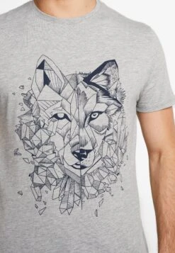 Pier One T-Shirt Print - Mottled Grey -Herenkleding 19bac3e87c214150932db03a2c67e58e