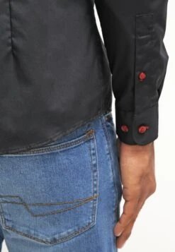 Pier One Overhemd - Black/Red -Herenkleding 1cc26882c4194d1486a01c69112de5b1