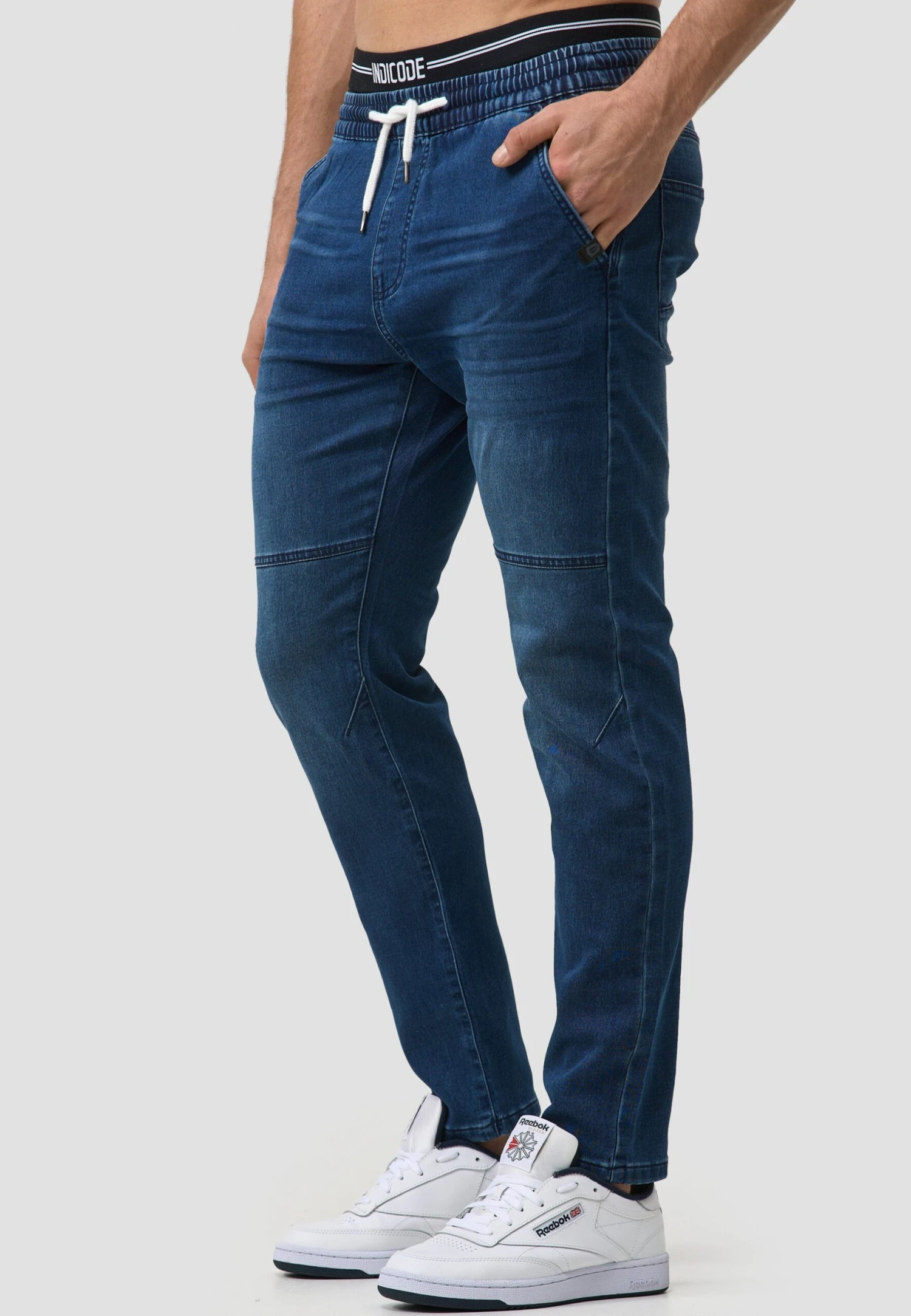 Indicode Jeans Fabrizio - Slim Fit Jeans - White Rinse 4 Indicode Jeans Fabrizio - Slim Fit Jeans - White Rinse - Afbeelding 4