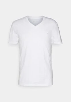 Pier One V Neck Bird Tonal 3 Pack - T-Shirt Basic - Light Brown/White/Dark Blue -Herenkleding 28f86b9281a846468836f5c46e5a93ff