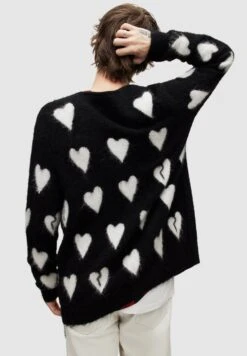 AllSaints Amore - Vest - Black/White -Herenkleding 2fa9a24e7ffa4ac38a2bb2a46e1d29b4