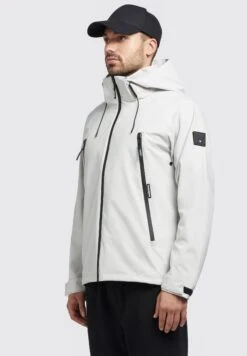 Khujo Adam - Regenjas - Hellgrau -Herenkleding 36825a6253be408b98cf45ceabbf79ca