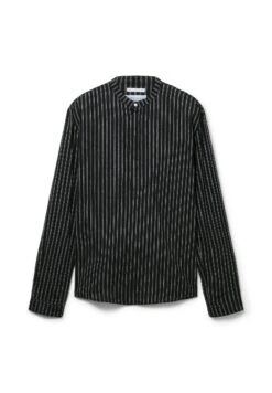 TOM TAILOR Denim Mit Stehkragen - Overhemd - Black Stripe -Herenkleding 3af43a1e9dd042b9913751bc718fca83