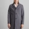 J.Lindeberg Holger Melton Coat - Mantel - Mid Grey Melange