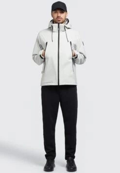 Khujo Adam - Regenjas - Hellgrau -Herenkleding 5bdac6b28a8b45baab1bf61cb6e79322