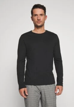 Pier One 2 Pack - Longsleeve - White/Black -Herenkleding 77d1f130bf974783921531825fa29315