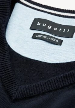 Bugatti V-Neck - Trui - Marine -Herenkleding 7a61924097554df9bf15c694f95f598d