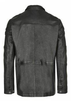 Bugatti Mit Abdeckleiste Und Stehkragen - Leren Jas - Schwarz 11 Bugatti Mit Abdeckleiste Und Stehkragen - Leren Jas - Schwarz -Herenkleding 839e557a797f4bbcb577d3ab3b9d94f3