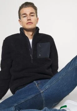 Pier One Fleece Trui - Dark Blue -Herenkleding 88111e09df4342679a12241e843a9022