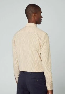 Hackett London Essential Bengal Stripe - Overhemd - White Yelow -Herenkleding 9204d985ce4a4de09d9b58fb15d014b2