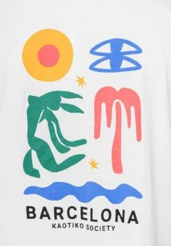 Kaotiko Barcelone - T-Shirt Print - Weiß -Herenkleding 929f1f67e081449da39410d5b0e87a5e