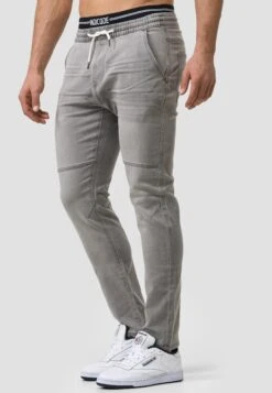 Indicode Jeans Fabrizio - Slim Fit Jeans - Vintage Grey -Herenkleding a1c4a5ec1de4486ca9f9c05a4920e207