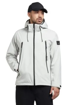 Khujo Adam - Regenjas - Hellgrau -Herenkleding c45fded1cd86483c9d203fe9dec644b6