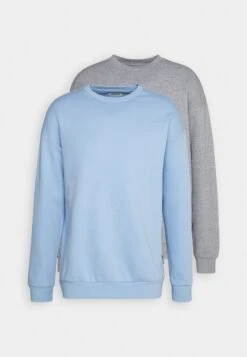 YOURTURN Unisex 2 Pack - Sweater - Light Blue/Mottled Grey -Herenkleding d5605caa08164fc8800d1ae1108c4f57