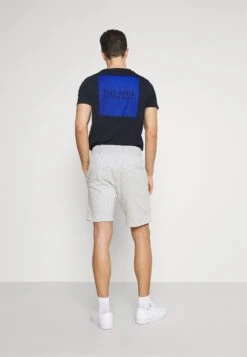 Pier One 2 Pack - Shorts - Mottled Light Grey/Dark Blue -Herenkleding e60f7b3fdabf4ebdaf4ab507e95d2596