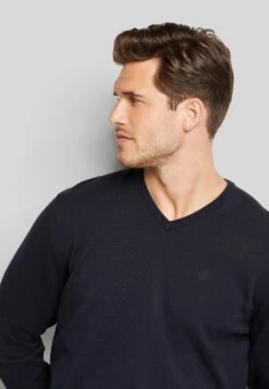 Bugatti V-Neck - Trui - Marine -Herenkleding f25c605659624b9f80c49258fe859c33