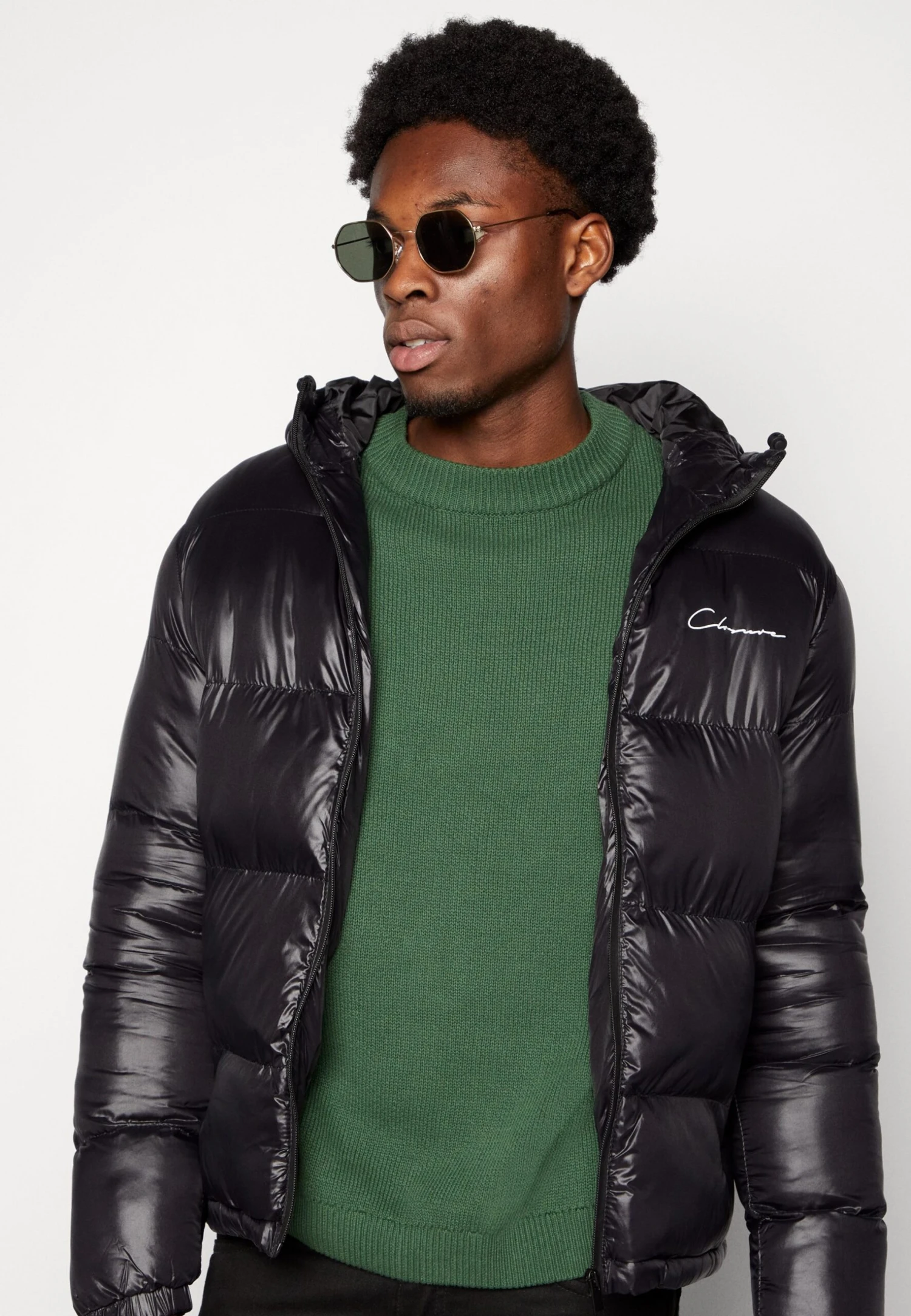 Racer Logo Puffer Jacket - Winterjas - Black 4 Racer Logo Puffer Jacket - Winterjas - Black - Afbeelding 4