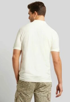 Bugatti Modern Fit - Poloshirt - Ecru -Herenkleding f660fd16b34d4c36b27bf4daa99a2e0c