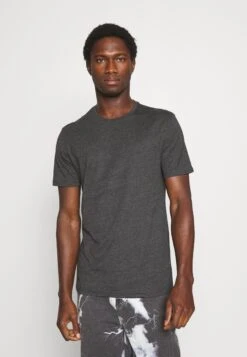 Pier One 3 Pack - T-Shirt Basic - Black/Mottled Dark Grey/Bordeaux -Herenkleding fbb1fa11fda54722bafd9df33f46d342