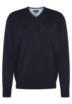 Bugatti V-Neck - Trui - Marine -Herenkleding fdcd994f4afe42949d2504fc8d6979fc